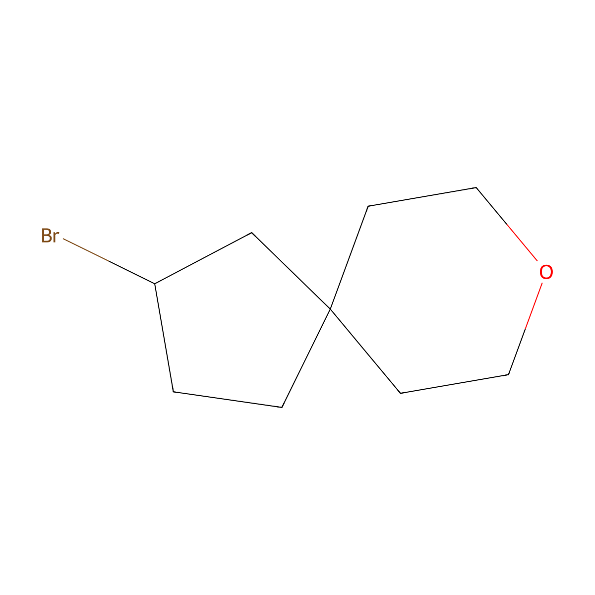 2-Bromo-8-oxaspiro[4.5]decane molecular structure, CAS 2763758-35-4