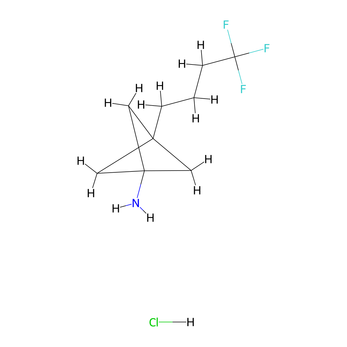 3-(4,4,4-Trifluorobutyl)bicyclo[1.1.1]pentan-1-amine hydrochloride molecular structure, CAS 2763758-72-9