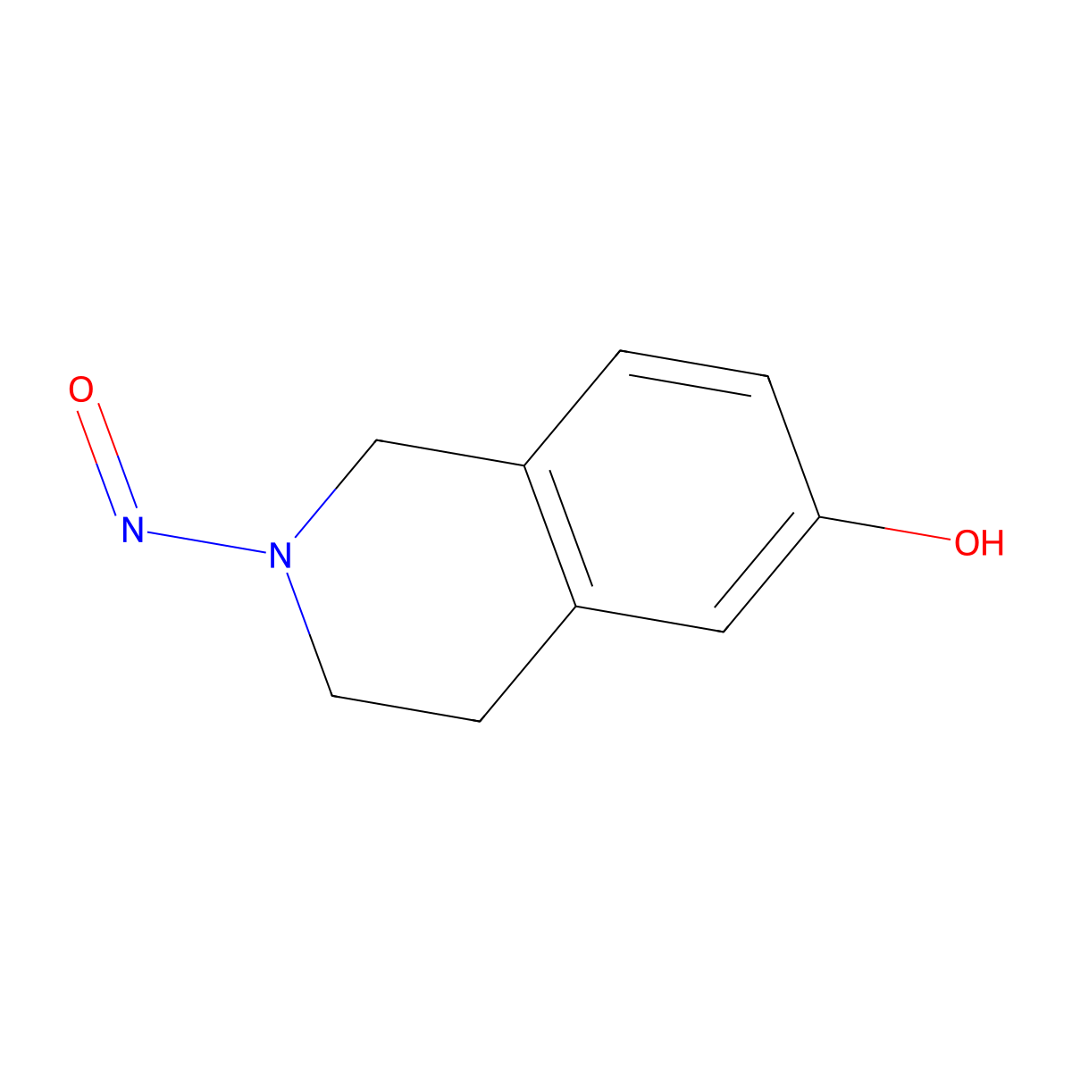 2-Nitroso-1,2,3,4-tetrahydroisoquinolin-6-ol molecular structure, CAS 2763758-97-8