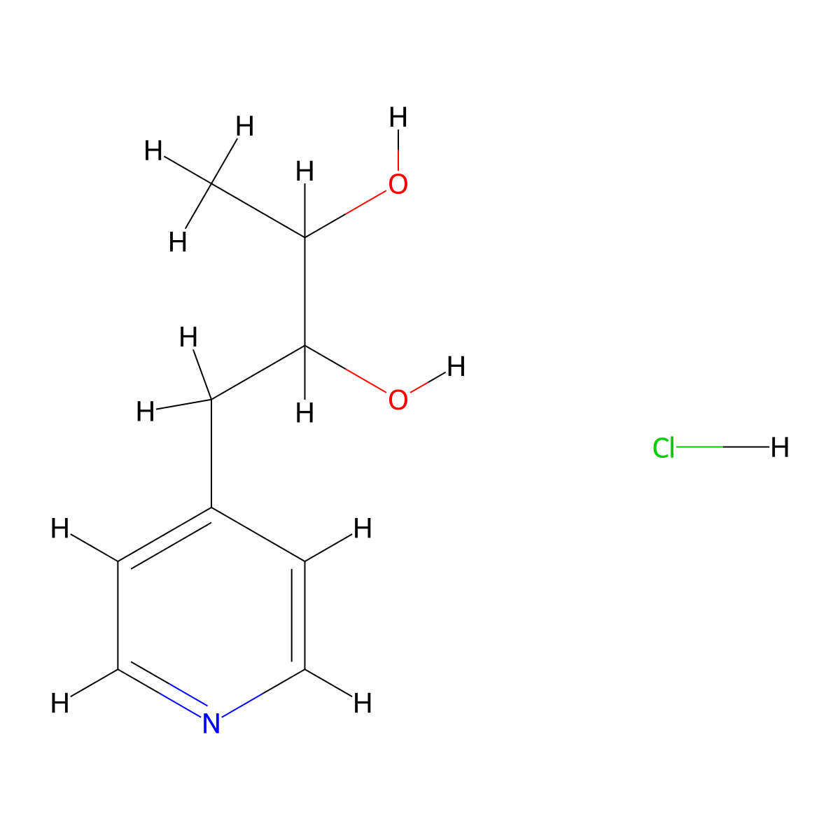 1-(Pyridin-4-yl)butane-2,3-diol hydrochloride molecular structure, CAS 2763759-06-2