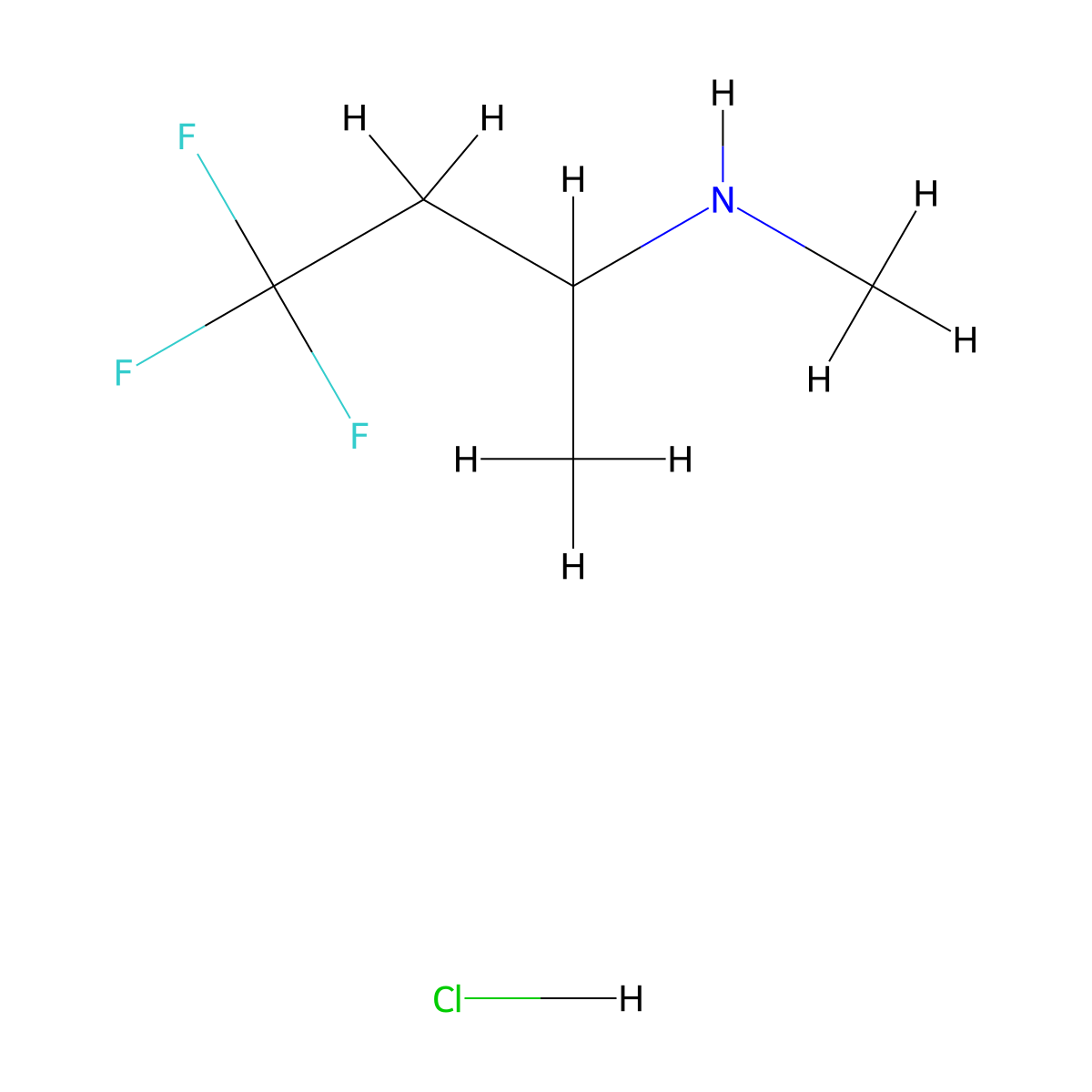 Methyl(4,4,4-trifluorobutan-2-yl)amine hydrochloride molecular structure, CAS 2763759-10-8