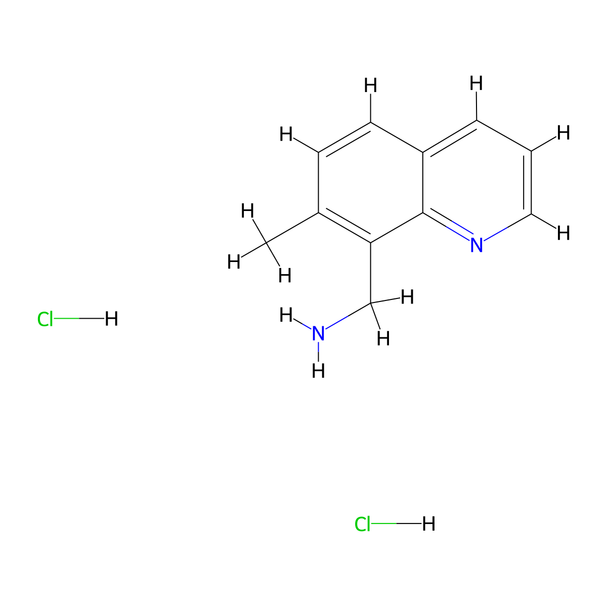 1-(7-Methylquinolin-8-yl)methanamine dihydrochloride molecular structure, CAS 2763759-36-8