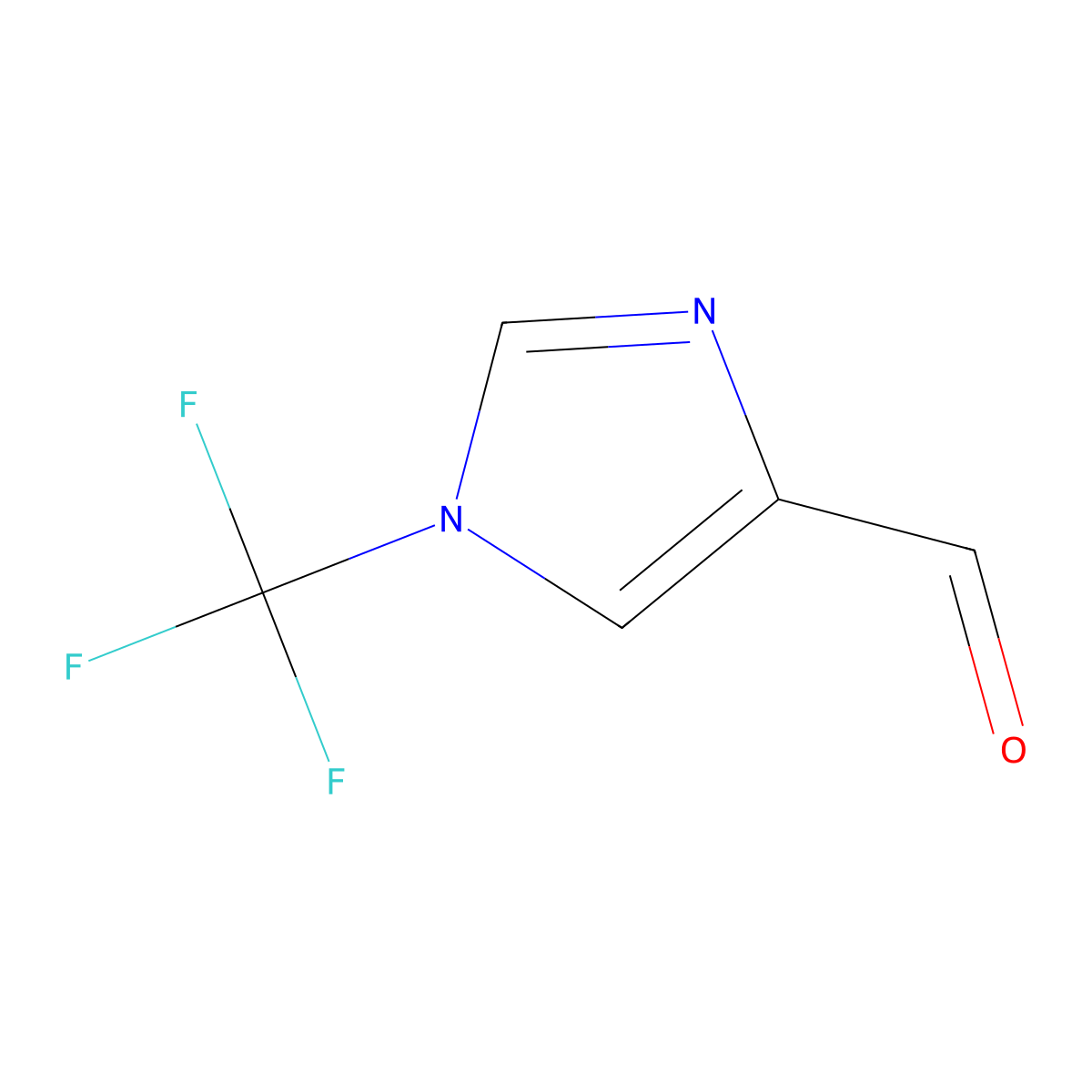 1-(trifluoromethyl)-1H-imidazole-4-carbaldehyde molecular structure, CAS 2763759-61-9