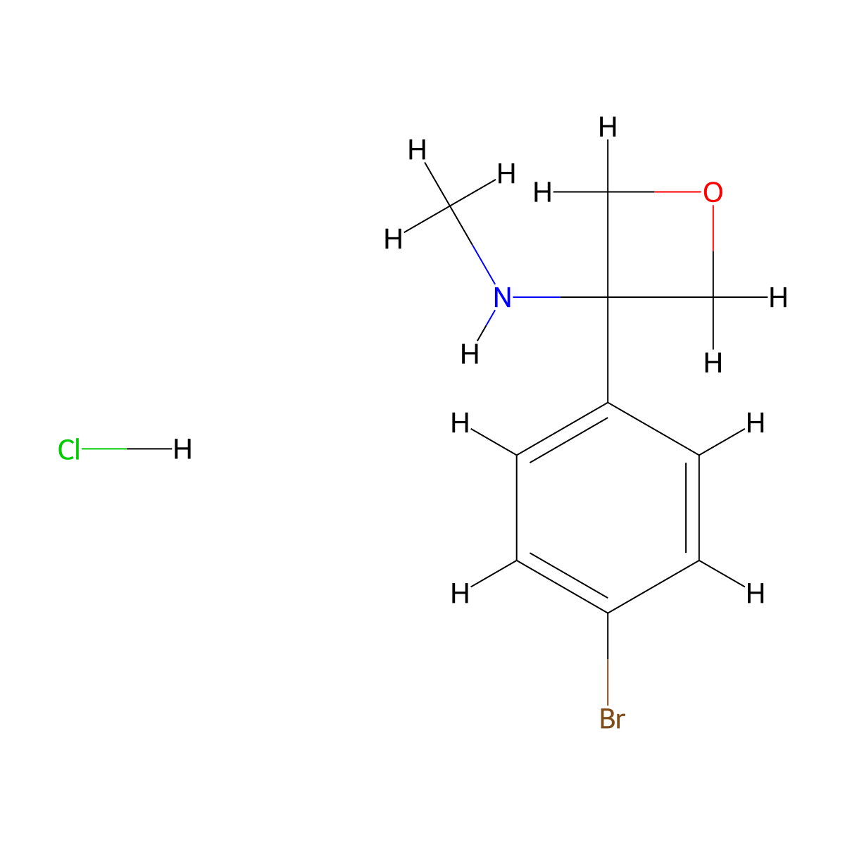 3-(4-bromophenyl)-N-methyloxetan-3-amine hydrochloride molecular structure, CAS 2763760-10-5