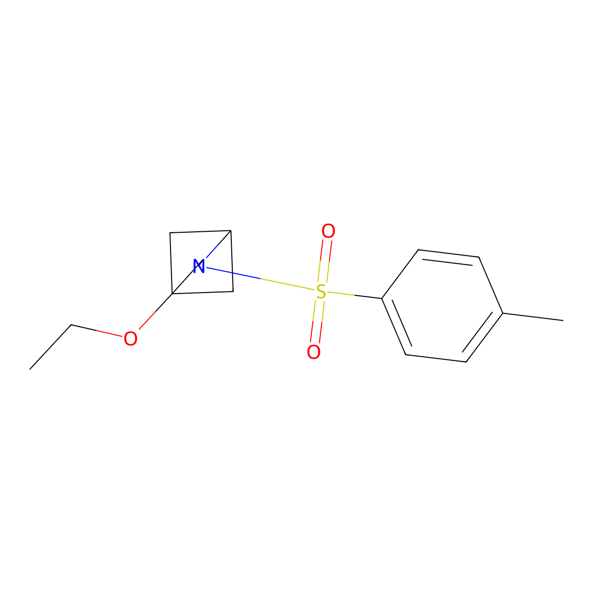 4-Ethoxy-2-(4-methylbenzenesulfonyl)-2-azabicyclo[2.1.1]hexane molecular structure, CAS 2763760-33-2