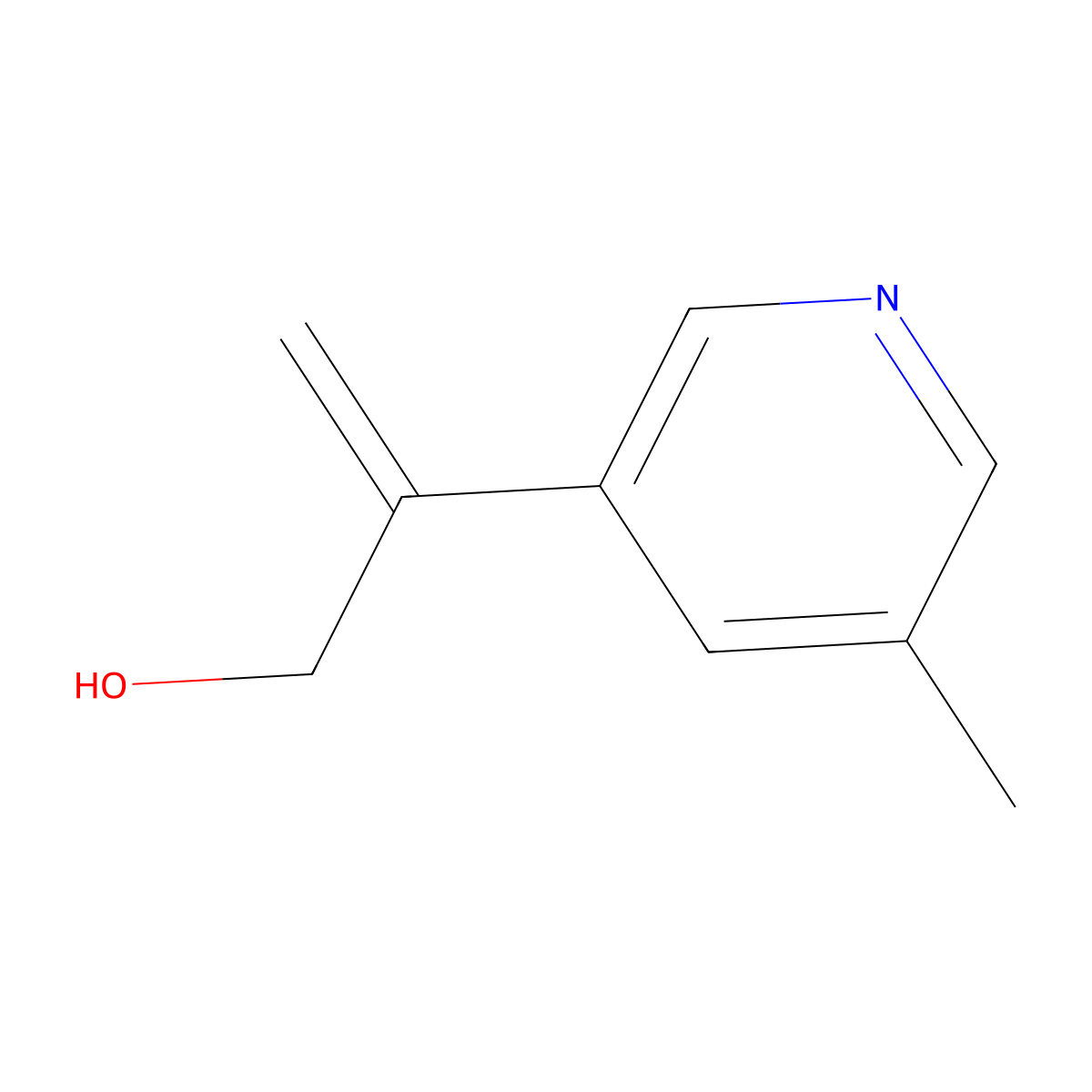 2-(5-Methylpyridin-3-yl)prop-2-en-1-ol molecular structure, CAS 2763760-45-6