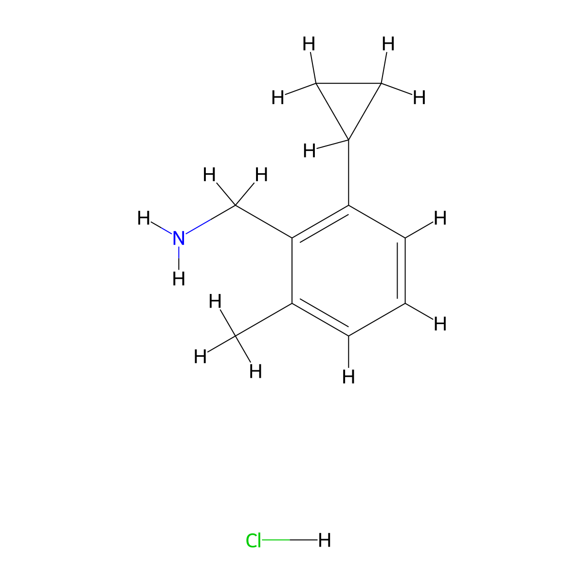 1-(2-Cyclopropyl-6-methylphenyl)methanamine hydrochloride molecular structure, CAS 2763760-47-8