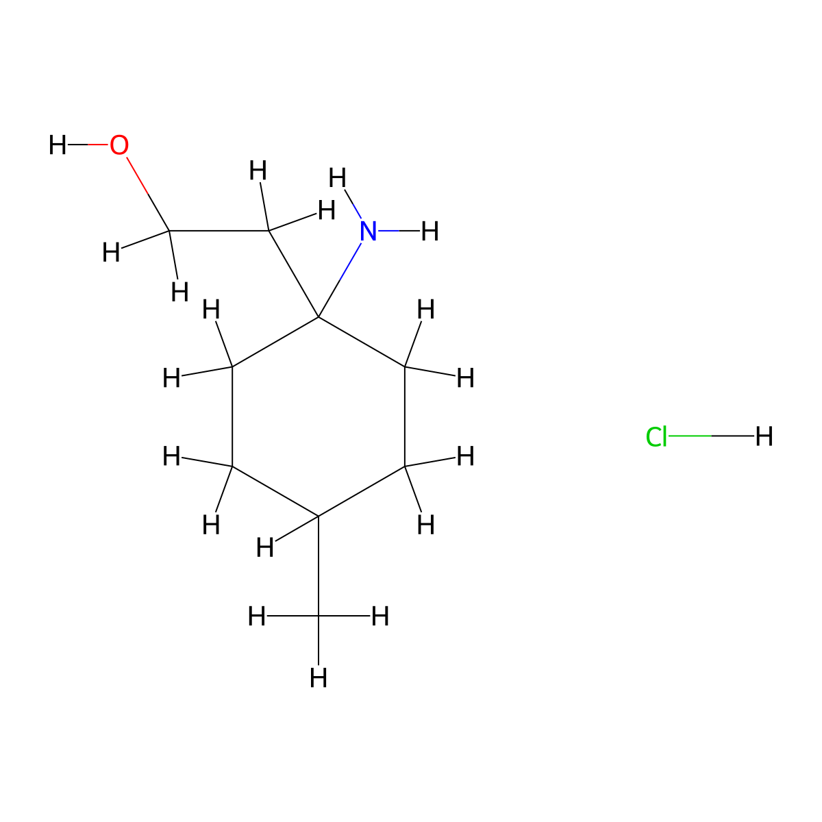 2-(1-Amino-4-methylcyclohexyl)ethan-1-ol hydrochloride molecular structure, CAS 2763775-94-4