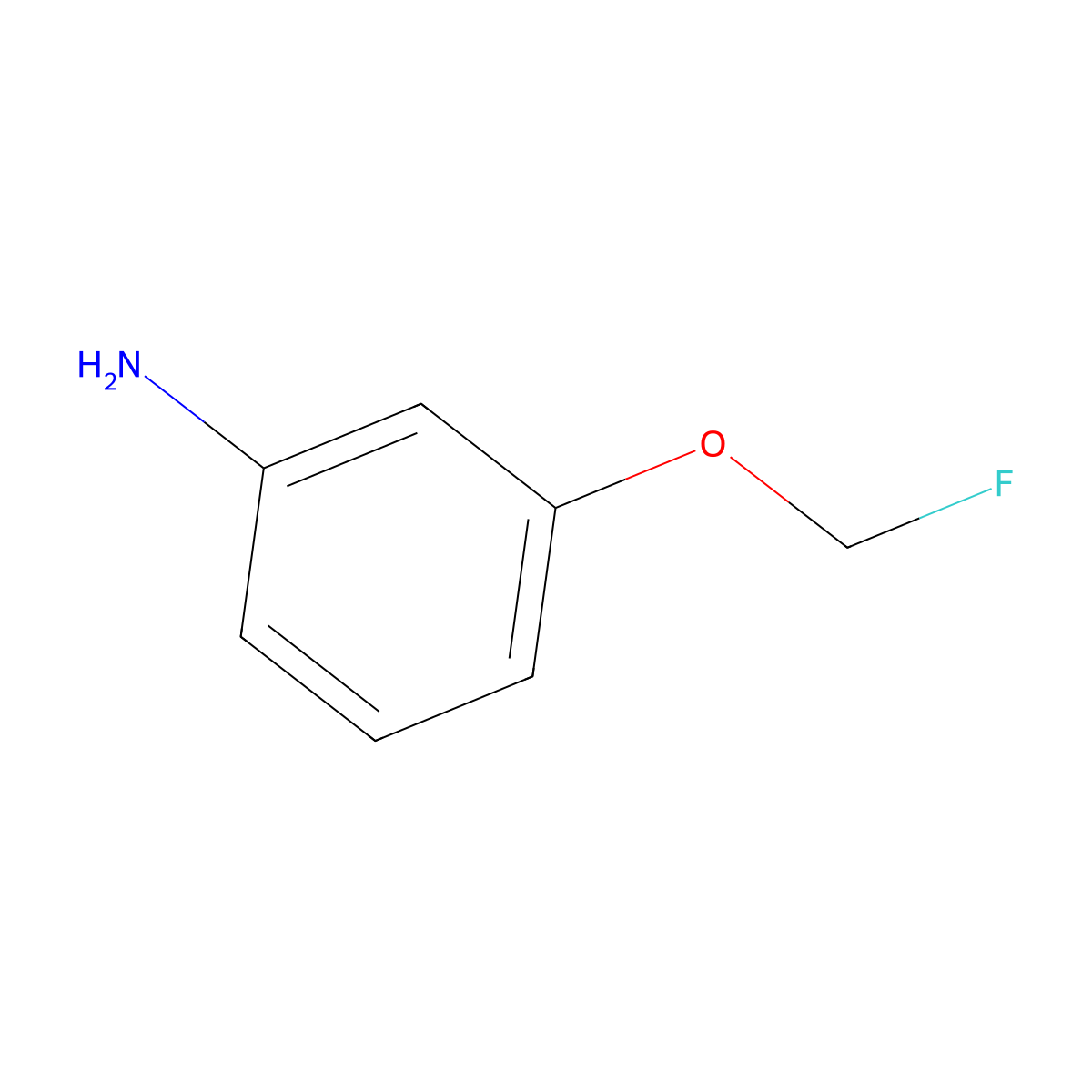 3-(Fluoromethoxy)aniline molecular structure, CAS 2763776-17-4