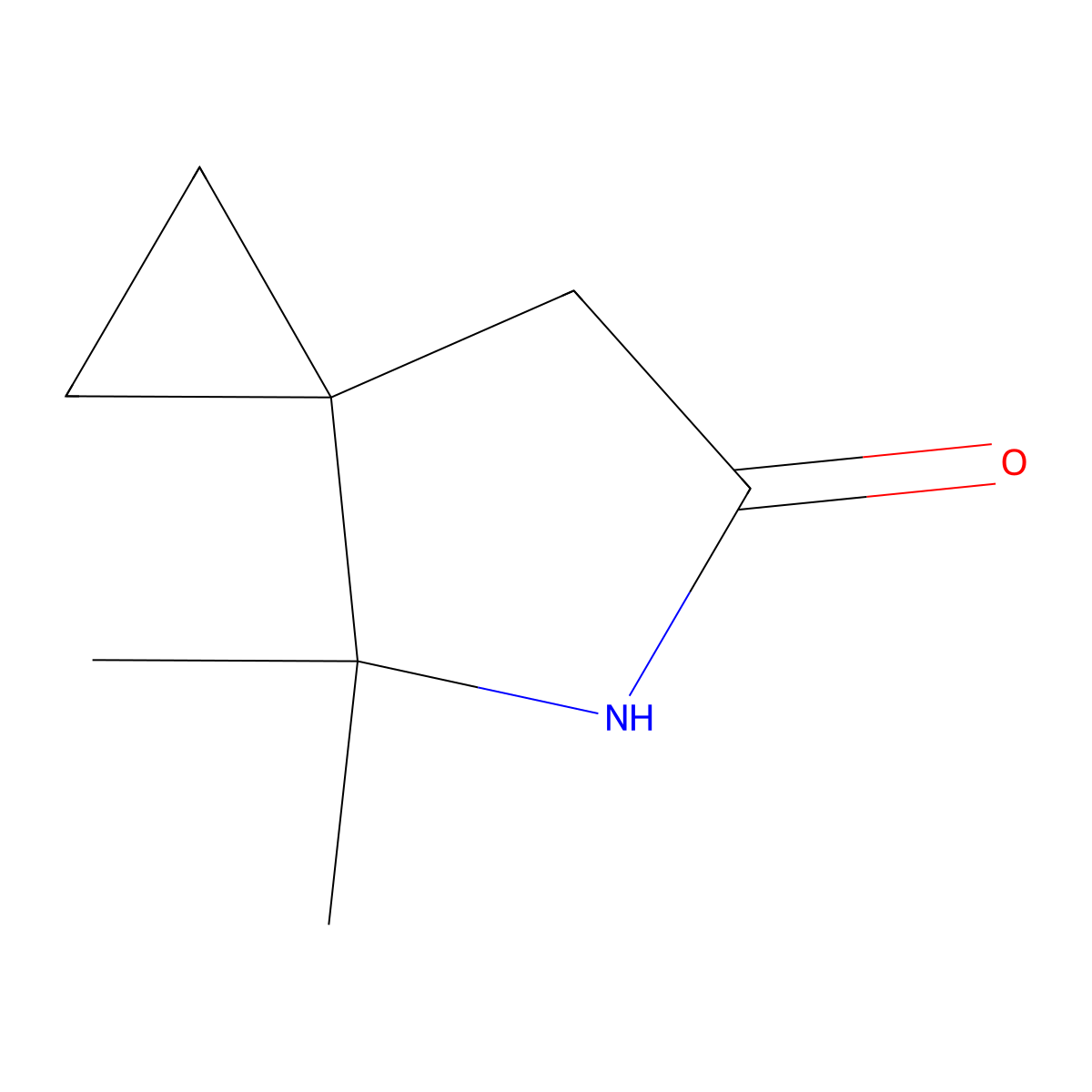 4,4-Dimethyl-5-azaspiro[2.4]heptan-6-one molecular structure, CAS 2763776-35-6