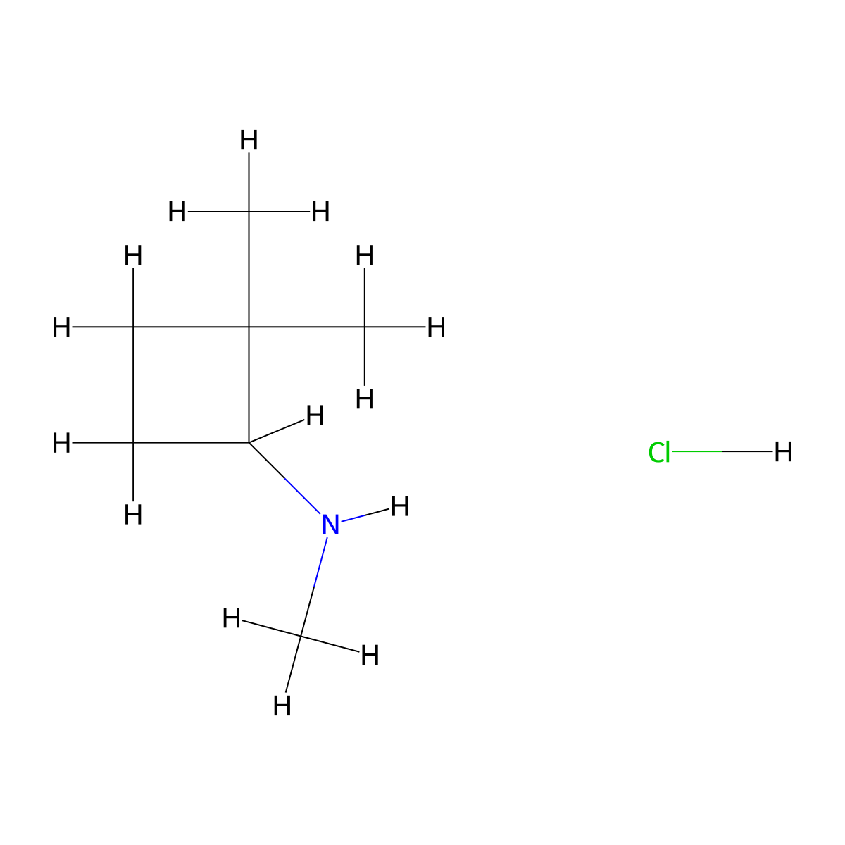 N,2,2-trimethylcyclobutan-1-amine hydrochloride molecular structure, CAS 2763776-42-5