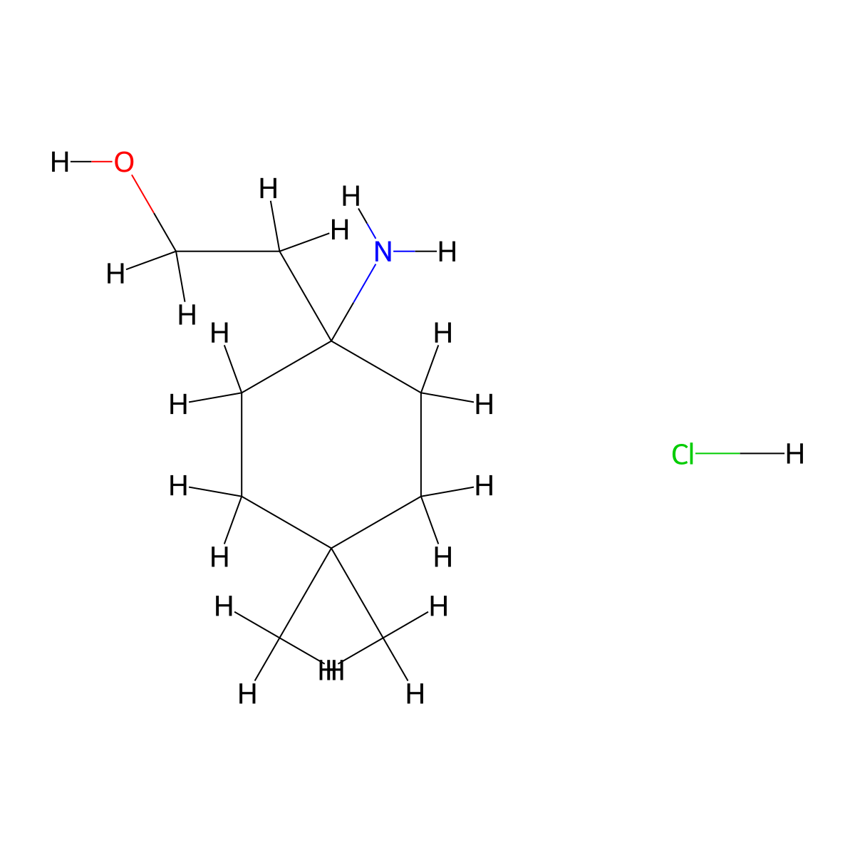 2-(1-Amino-4,4-dimethylcyclohexyl)ethan-1-ol hydrochloride molecular structure, CAS 2763776-59-4