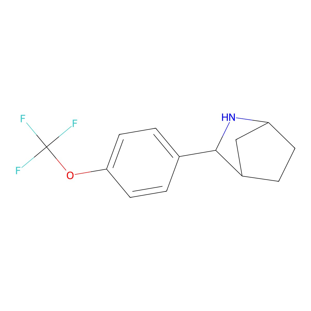 3-[4-(Trifluoromethoxy)phenyl]-2-azabicyclo[2.2.1]heptane molecular structure, CAS 2763776-75-4