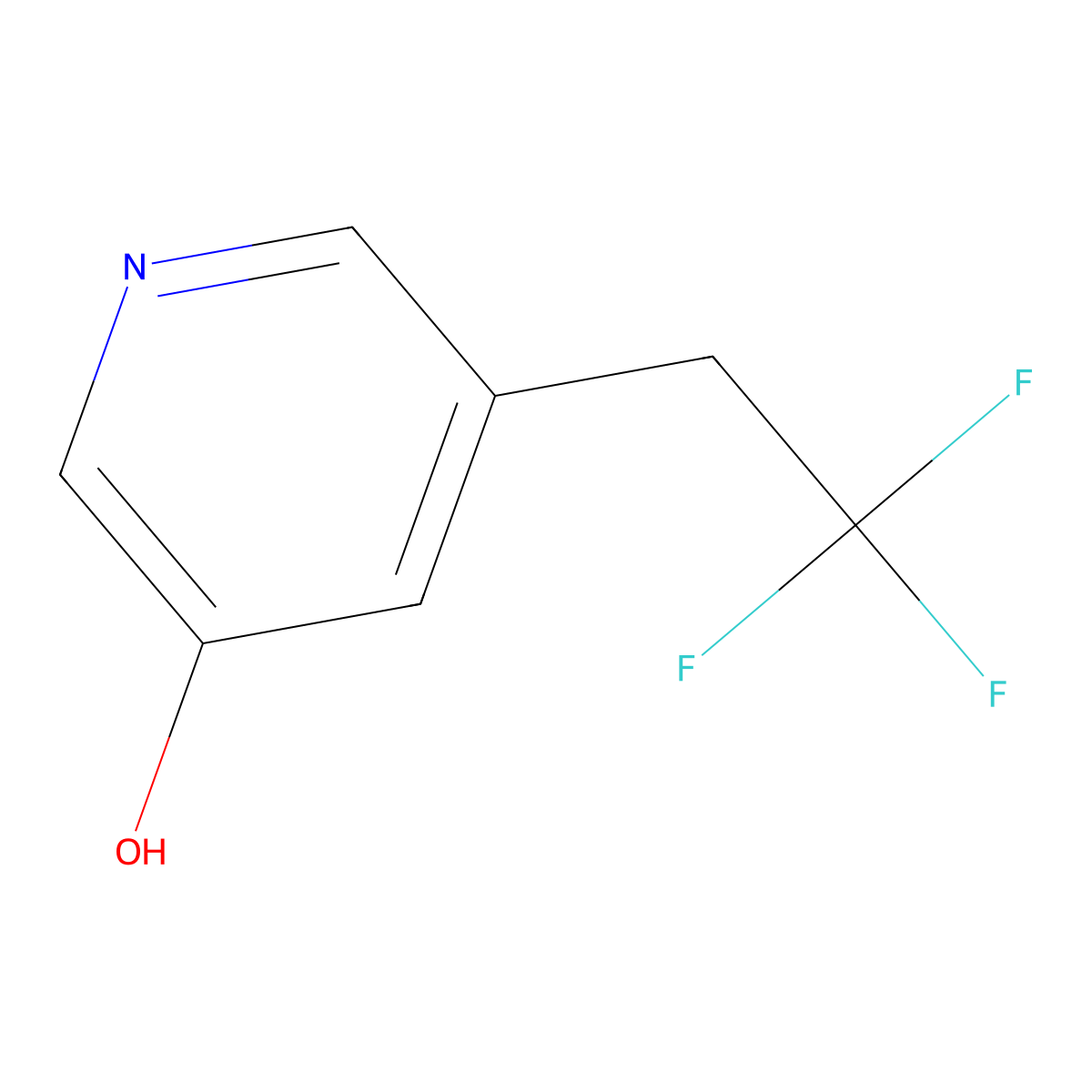5-(2,2,2-Trifluoroethyl)pyridin-3-ol molecular structure, CAS 2763776-95-8