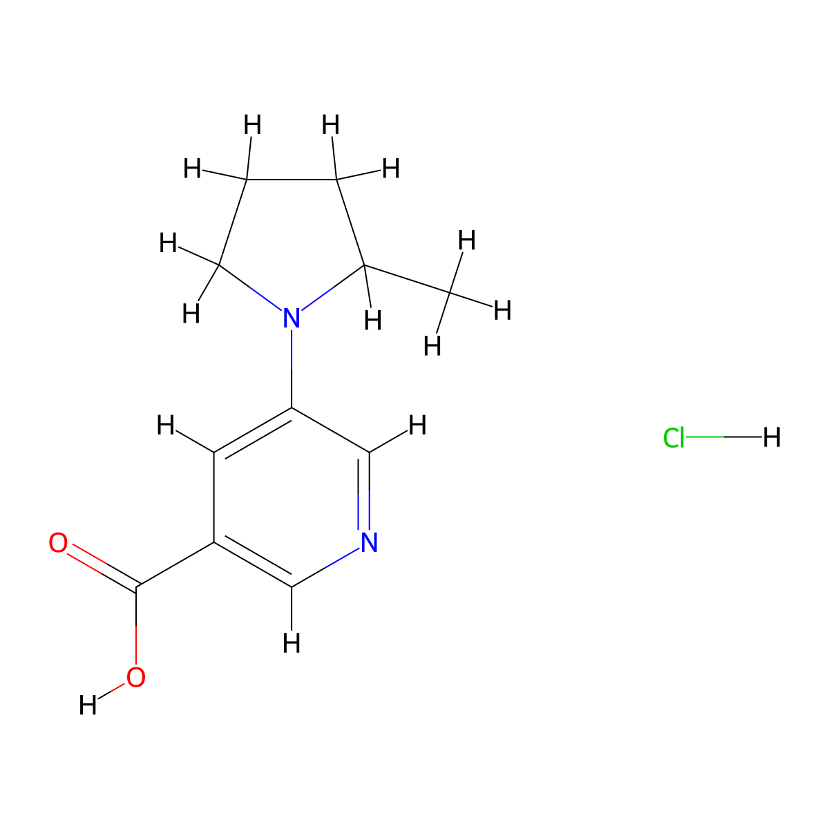 5-(2-Methylpyrrolidin-1-yl)pyridine-3-carboxylic acid hydrochloride molecular structure, CAS 2763777-14-4