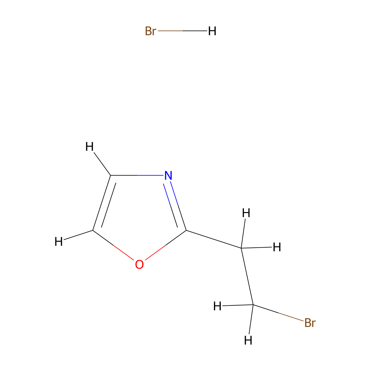 2-(2-Bromoethyl)-1,3-oxazole hydrobromide molecular structure, CAS 2763777-35-9