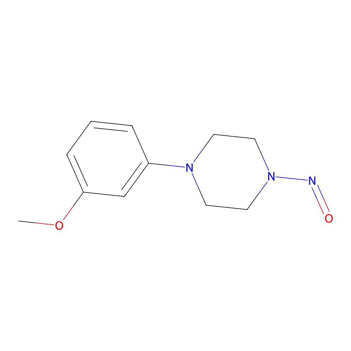 1-(3-Methoxyphenyl)-4-nitrosopiperazine molecular structure, CAS 2763779-41-3