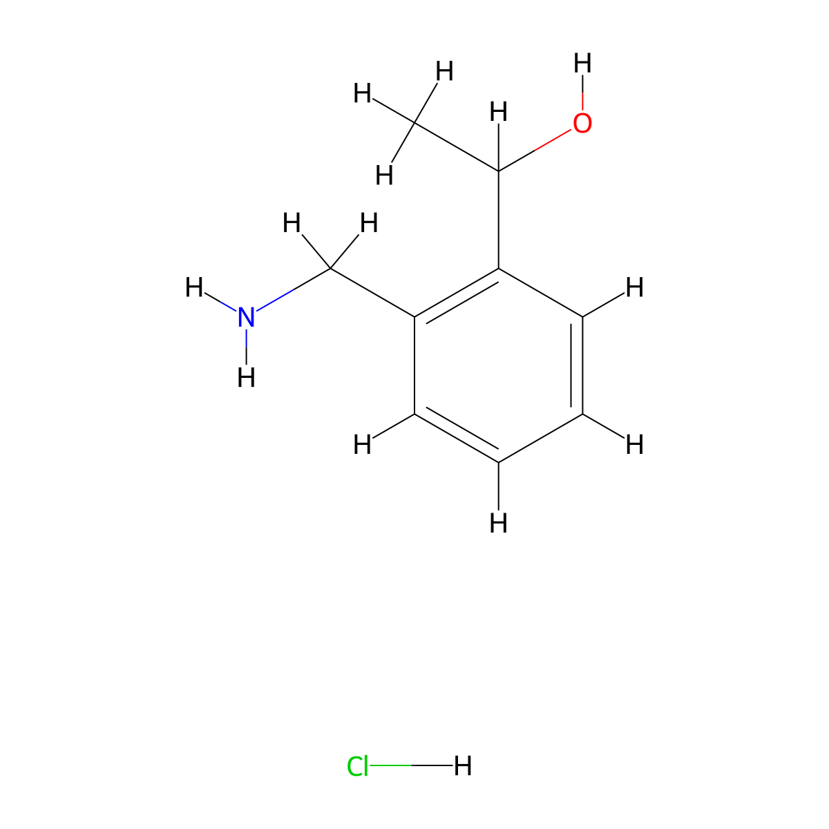 1-[2-(Aminomethyl)phenyl]ethan-1-ol hydrochloride molecular structure, CAS 2763779-47-9