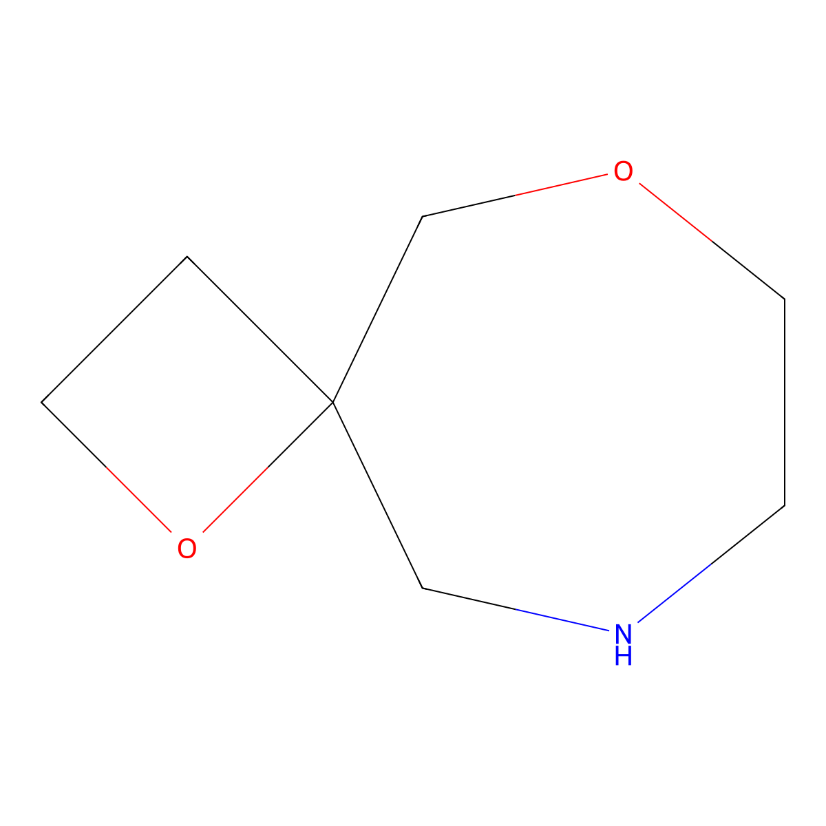 1,6-Dioxa-9-azaspiro[3.6]decane molecular structure, CAS 2763779-49-1