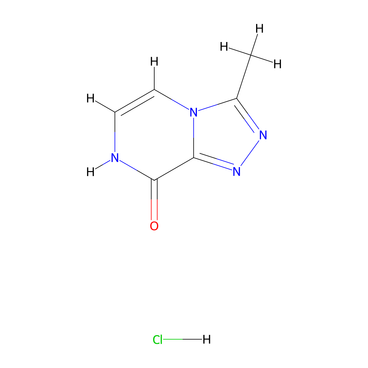 3-Methyl-[1,2,4]triazolo[4,3-a]pyrazin-8-ol hydrochloride molecular structure, CAS 2763779-77-5