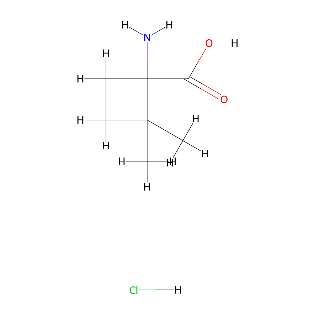 1-Amino-2,2-dimethylcyclobutane-1-carboxylic acid hydrochloride molecular structure, CAS 2763779-81-1