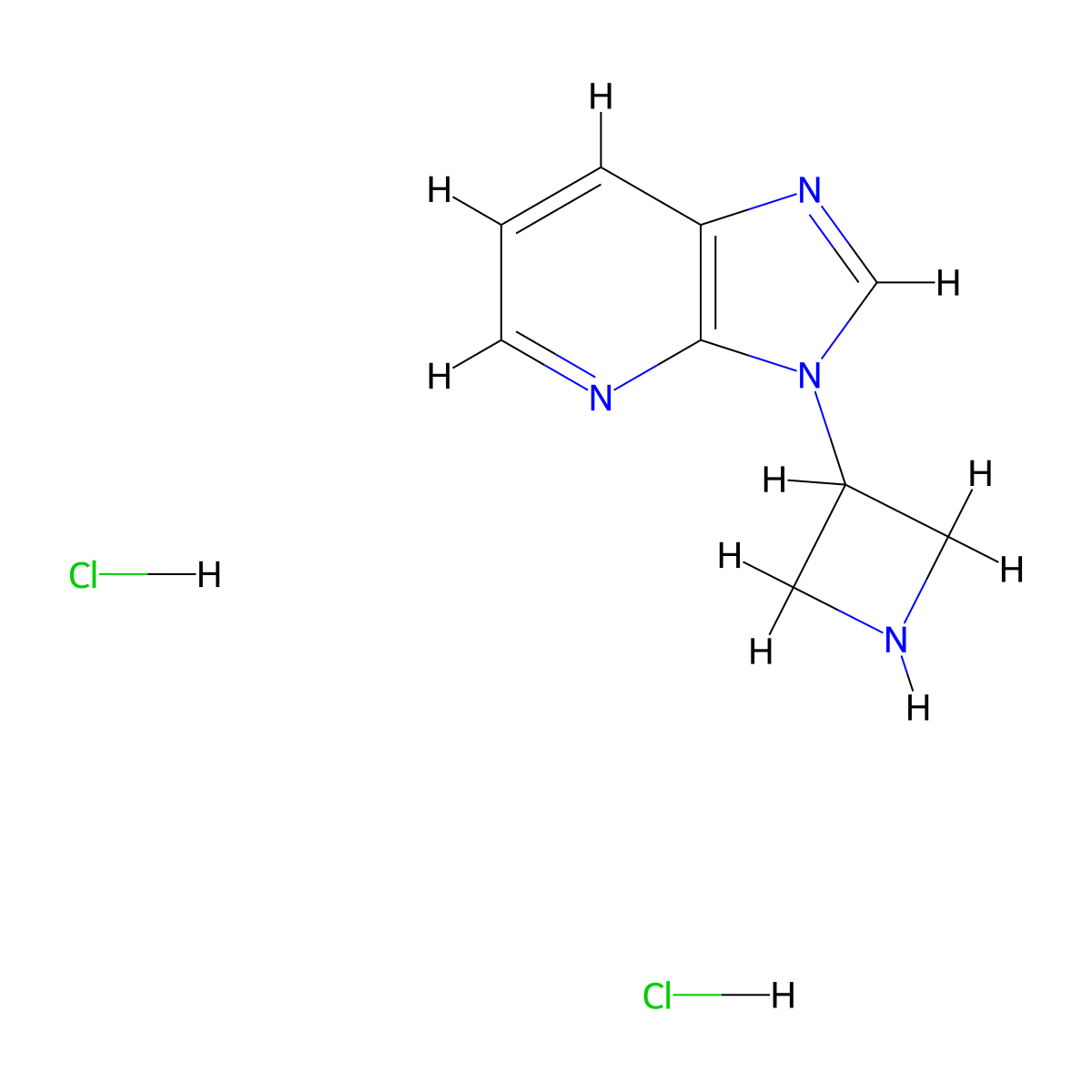 3-{3H-imidazo[4,5-b]pyridin-3-yl}azetidine dihydrochloride molecular structure, CAS 2763779-90-2