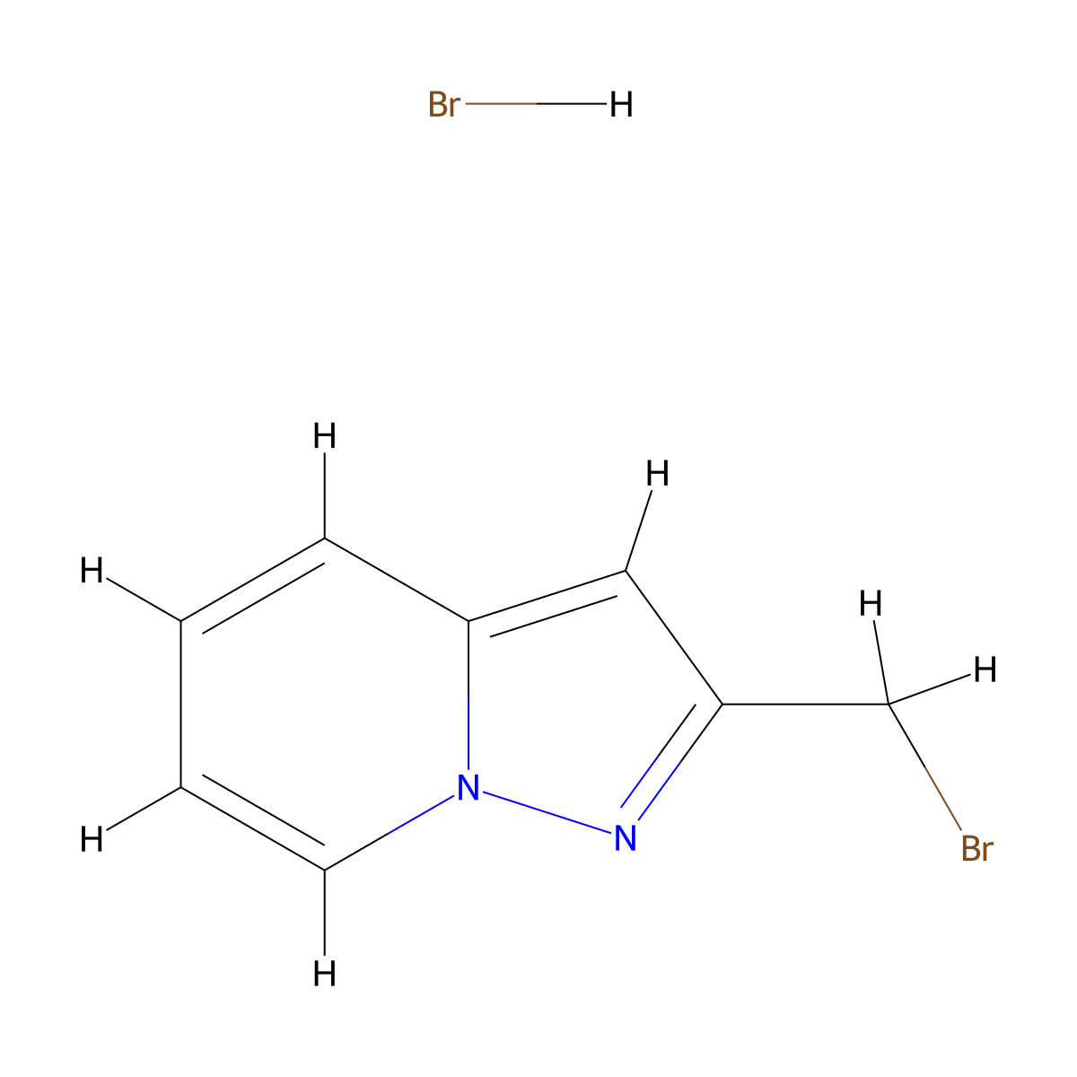 2-(Bromomethyl)pyrazolo[1,5-a]pyridine hydrobromide molecular structure, CAS 2763780-33-0