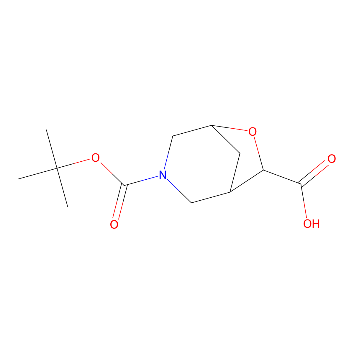 3-[(tert-butoxy)carbonyl]-6-oxa-3-azabicyclo[3.2.1]octane-7-carboxylic acid, Mixture of diastereomers molecular structure, CAS 2763780-41-0