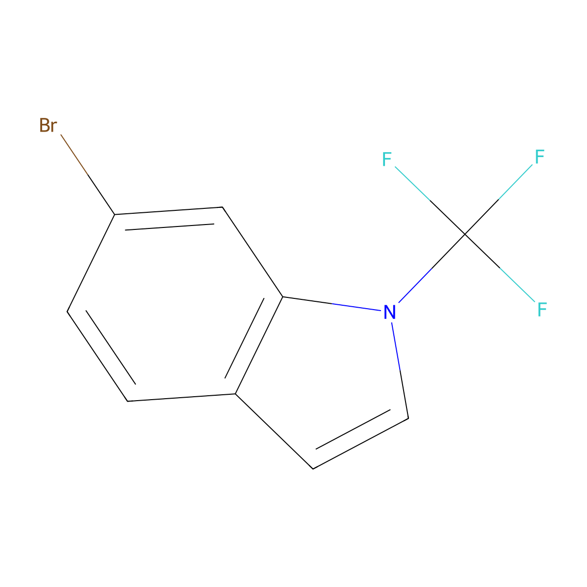6-bromo-1-(trifluoromethyl)-1H-indole molecular structure, CAS 2763780-52-3