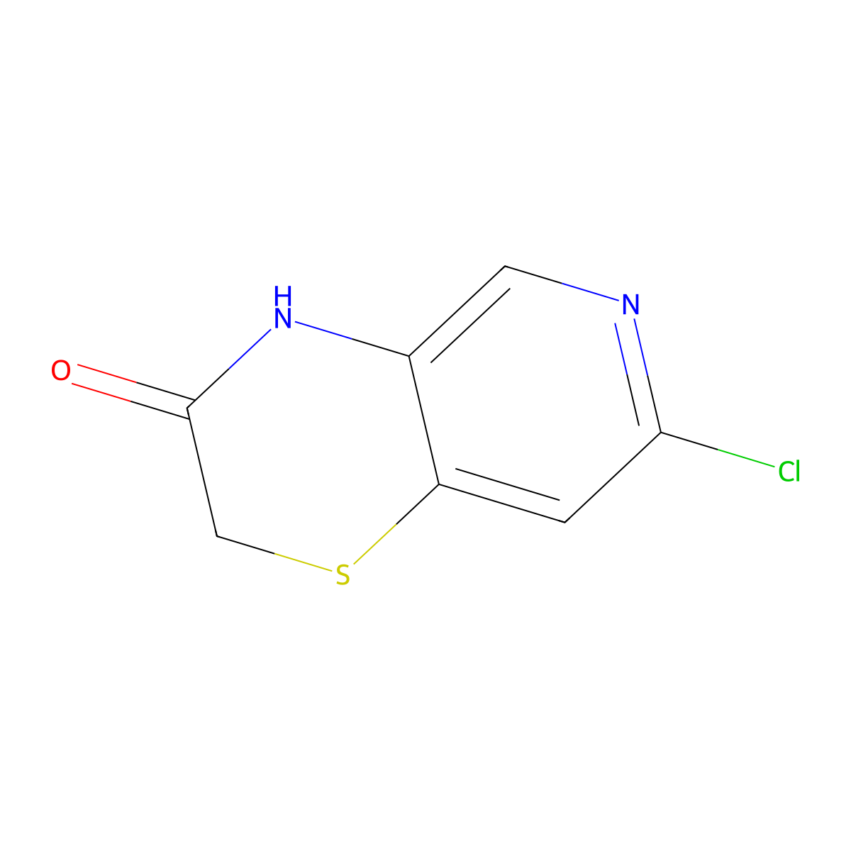 7-chloro-4H-pyrido[4,3-b][1,4]thiazin-3-one molecular structure, CAS 2763824-50-4