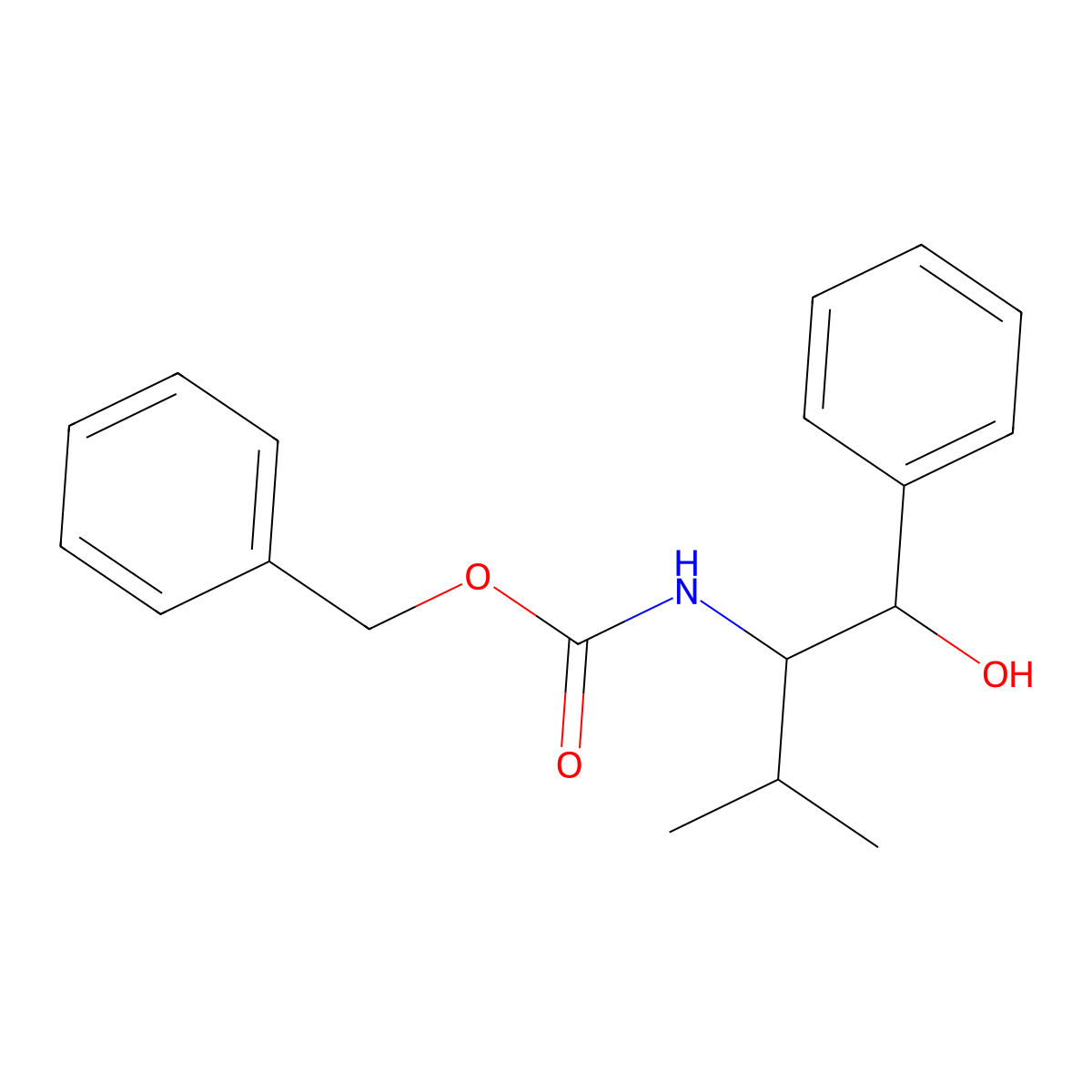 benzyl N-[(1R,2S)-1-hydroxy-3-methyl-1-phenylbutan-2-yl]carbamate molecular structure, CAS 2763885-70-5