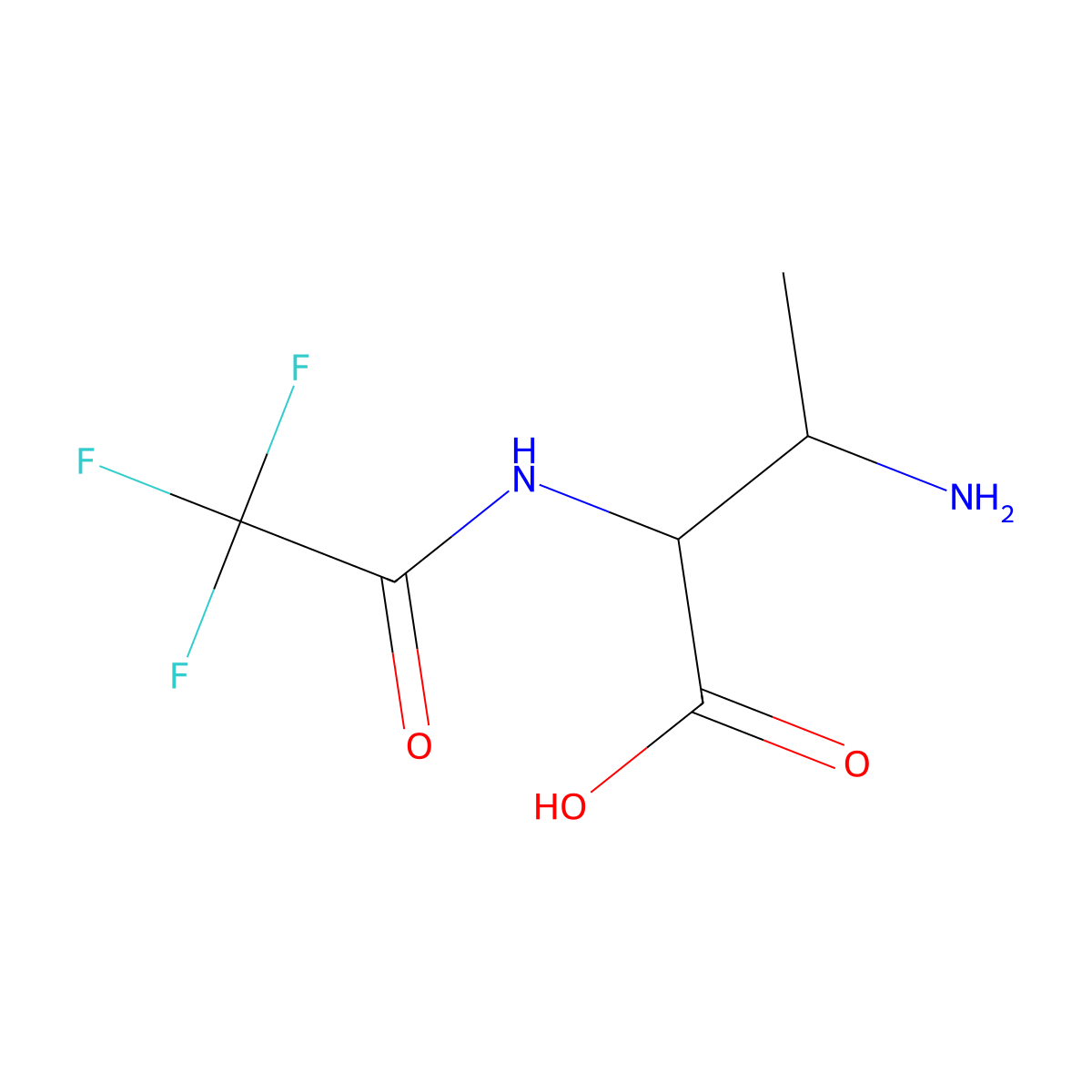 (2S,3S)-3-amino-2-(2,2,2-trifluoroacetamido)butanoic acid molecular structure, CAS 2763887-60-9