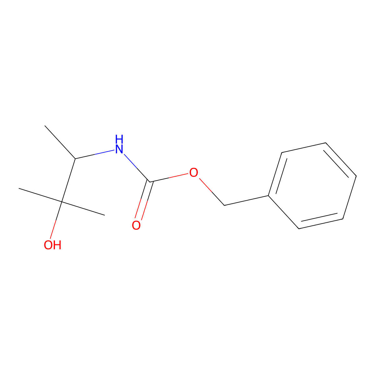benzyl N-[(2R)-3-hydroxy-3-methylbutan-2-yl]carbamate molecular structure, CAS 2763887-63-2