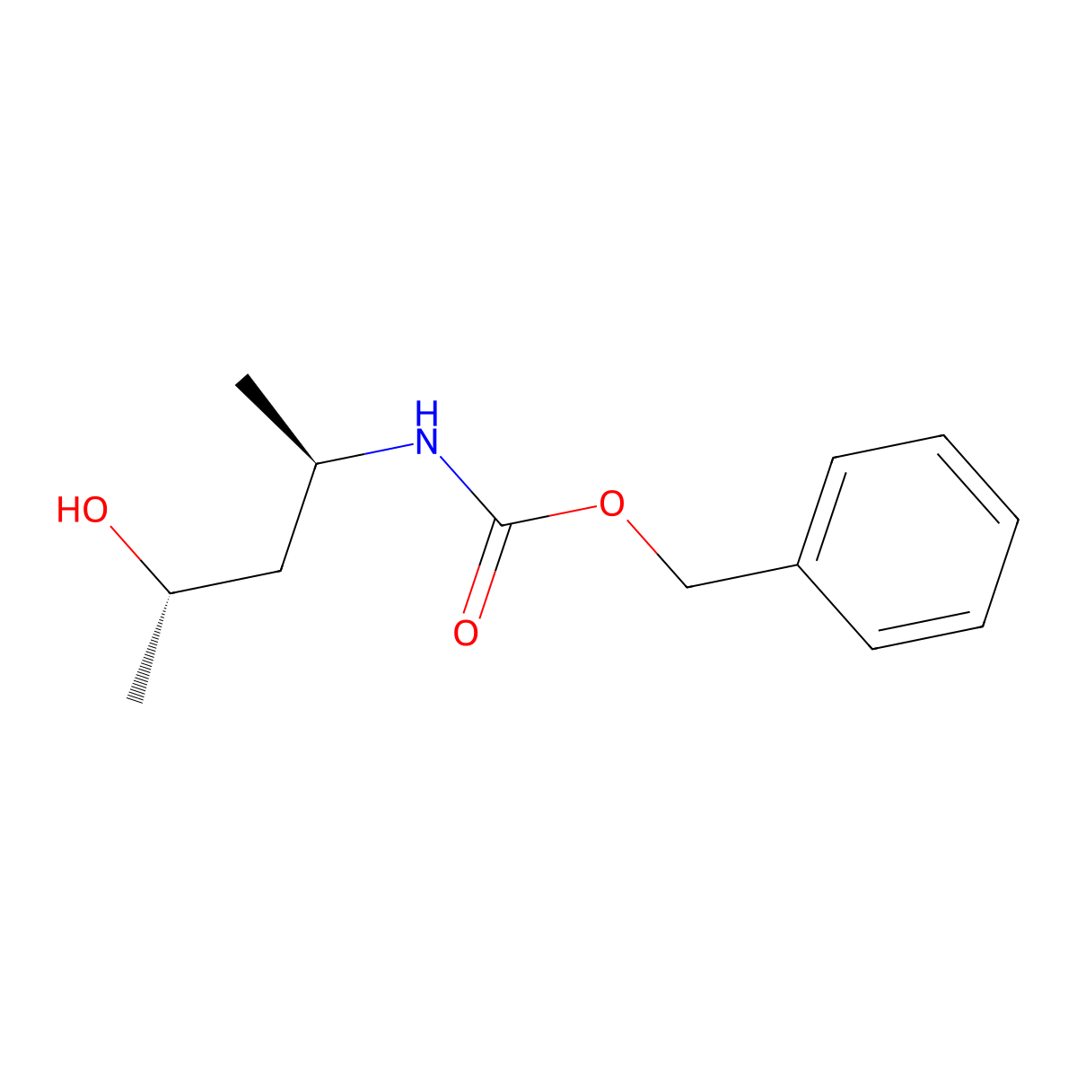 benzyl N-[(2R,4S)-4-hydroxypentan-2-yl]carbamate molecular structure, CAS 2763888-22-6