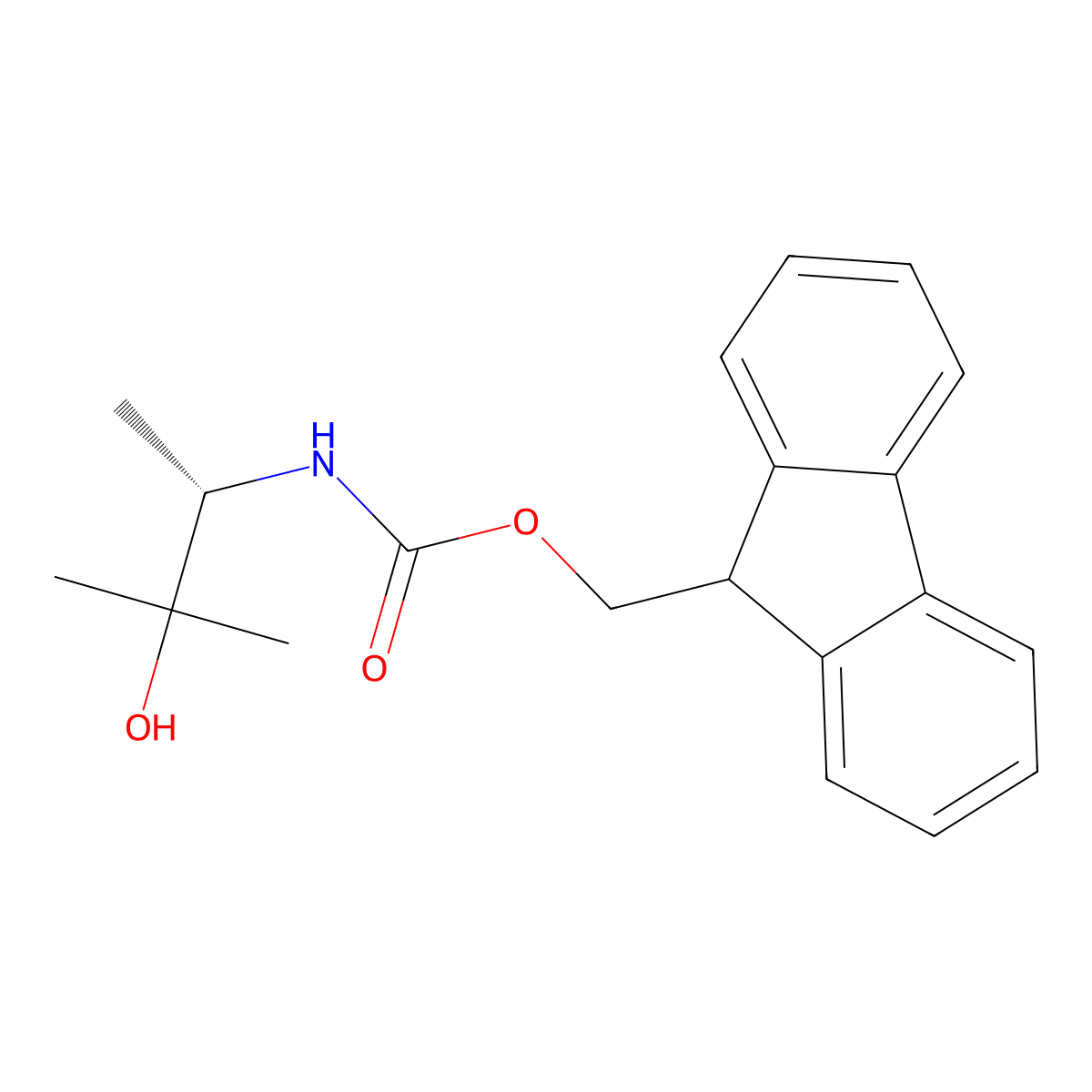 (9H-fluoren-9-yl)methyl N-[(2S)-3-hydroxy-3-methylbutan-2-yl]carbamate molecular structure, CAS 2763888-48-6
