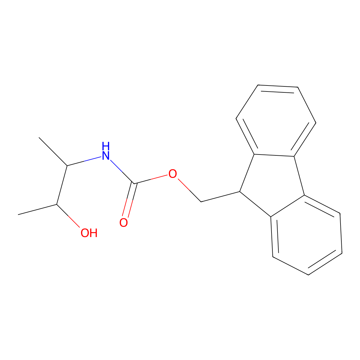 (9H-fluoren-9-yl)methyl N-[(2S,3S)-3-hydroxybutan-2-yl]carbamate molecular structure, CAS 2763888-58-8