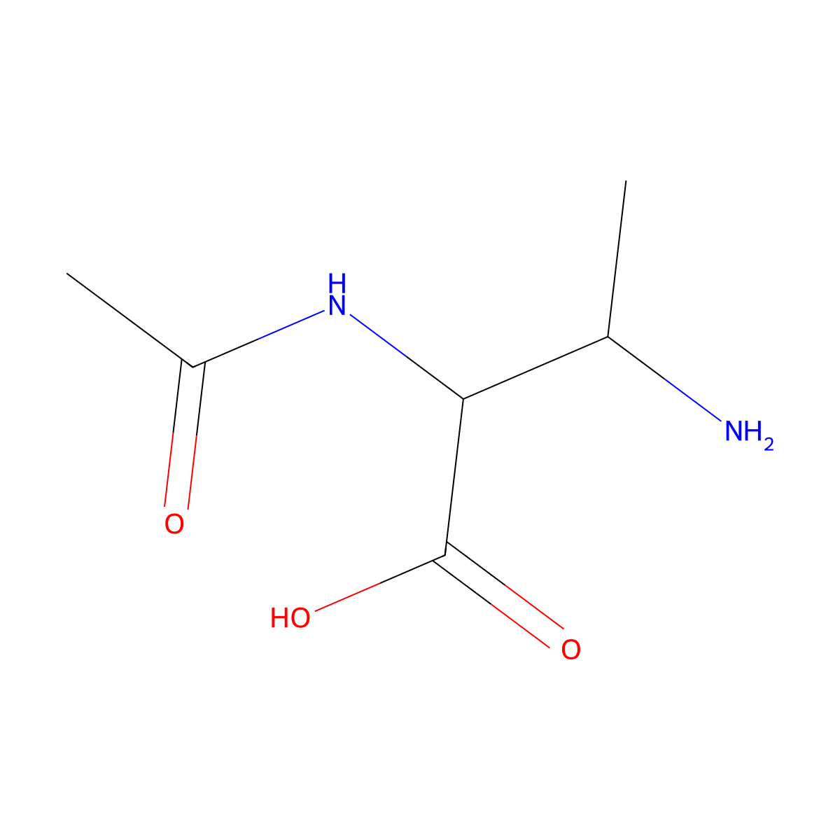 (2S,3S)-3-amino-2-acetamidobutanoic acid molecular structure, CAS 2763888-91-9