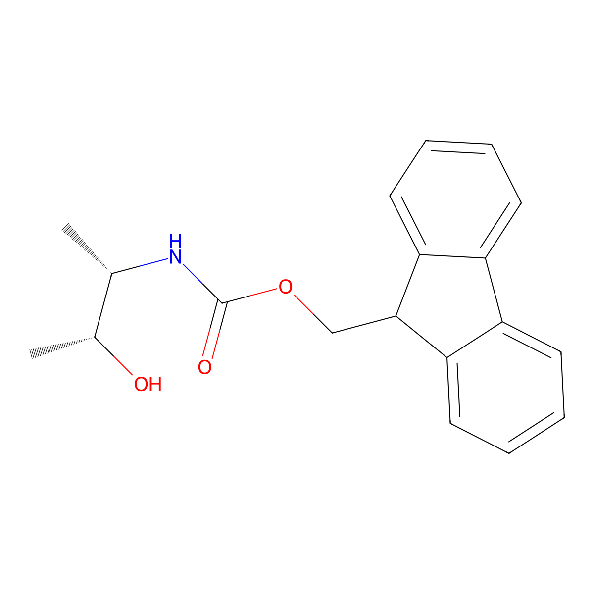 (9H-fluoren-9-yl)methyl N-[(2S,3R)-3-hydroxybutan-2-yl]carbamate molecular structure, CAS 2763890-32-8