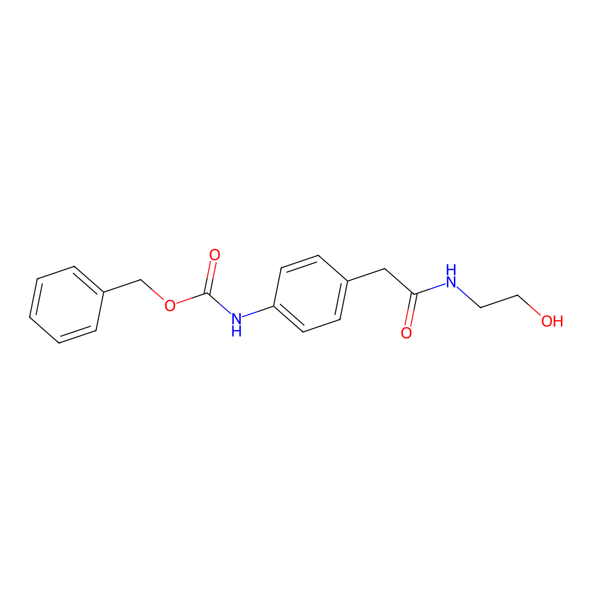 benzyl N-(4-{[(2-hydroxyethyl)carbamoyl]methyl}phenyl)carbamate molecular structure, CAS 2763902-66-3