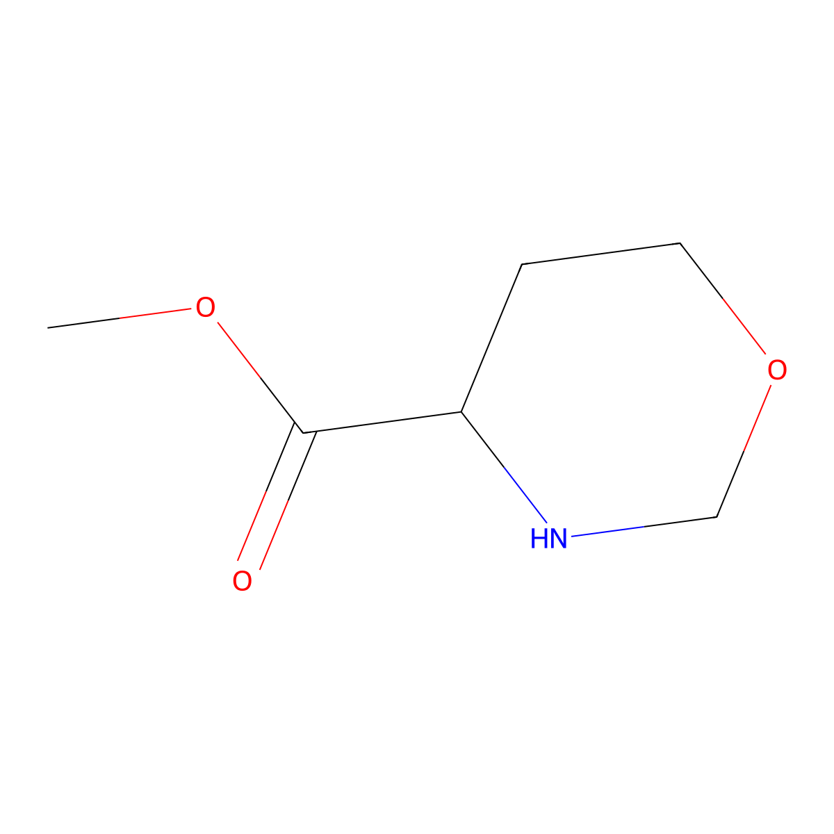 Methyl 1,3-oxazinane-4-carboxylate molecular structure, CAS 2763902-67-4