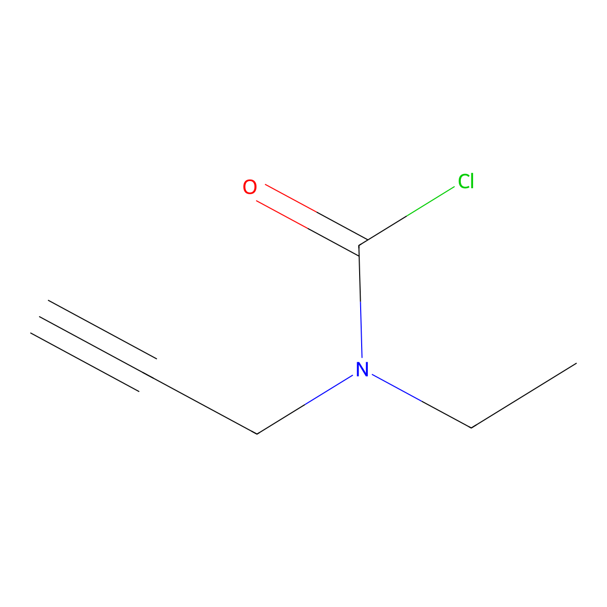 N-ethyl-N-(prop-2-yn-1-yl)carbamoyl chloride molecular structure, CAS 2763906-65-4