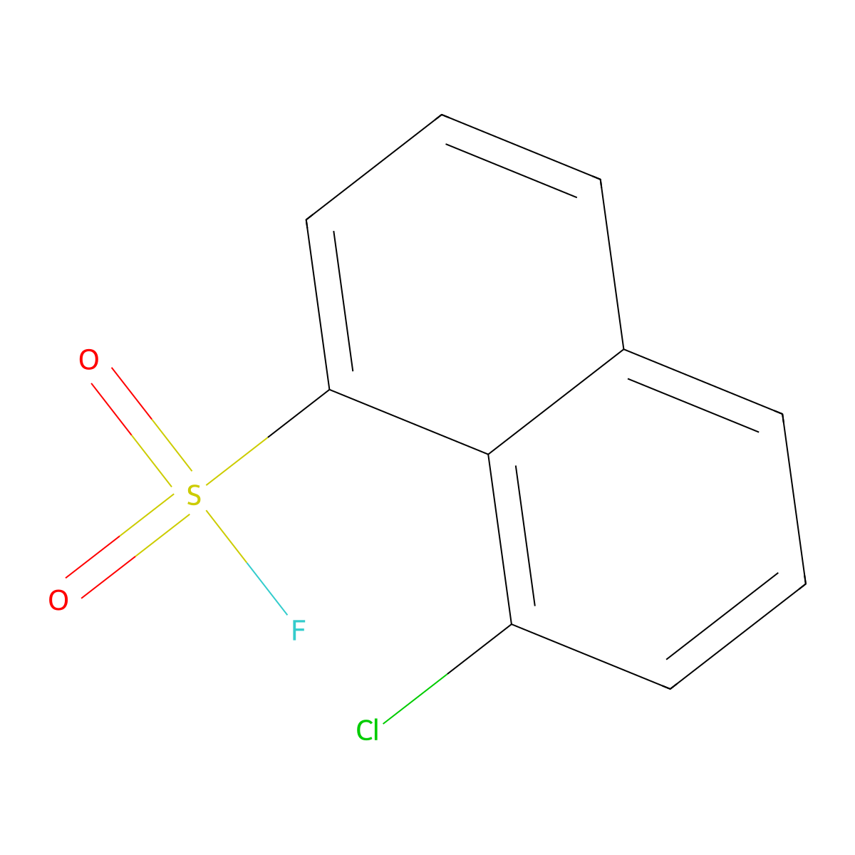 8-Chloronaphthalene-1-sulfonyl fluoride molecular structure, CAS 2763908-86-5