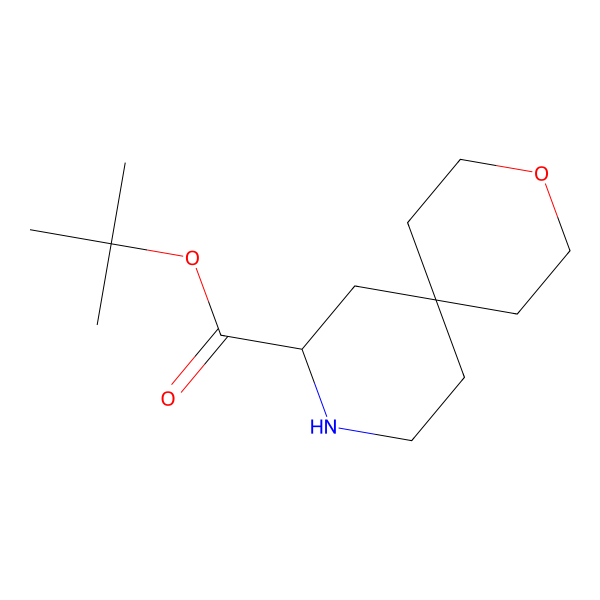 Tert-butyl 3-oxa-9-azaspiro[5.5]undecane-8-carboxylate molecular structure, CAS 2763909-68-6