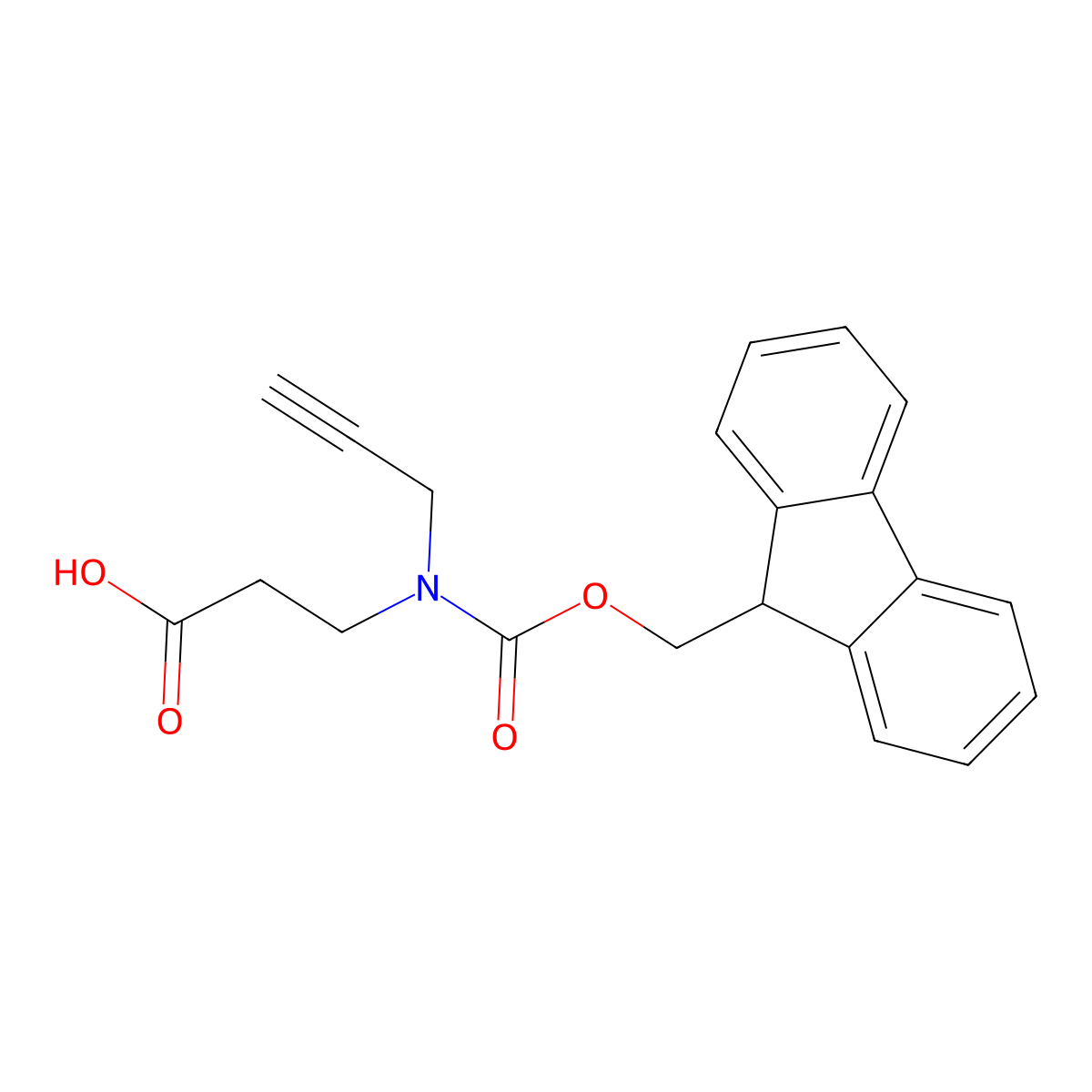 3-({[(9H-fluoren-9-yl)methoxy]carbonyl}(prop-2-yn-1-yl)amino)propanoic acid molecular structure, CAS 2763911-82-4