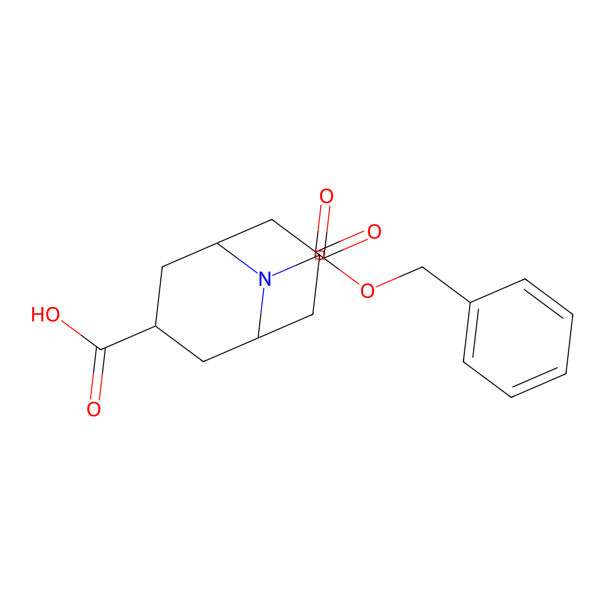9-[(Benzyloxy)carbonyl]-7-oxo-9-azabicyclo[3.3.1]nonane-3-carboxylic acid molecular structure, CAS 2763912-60-1