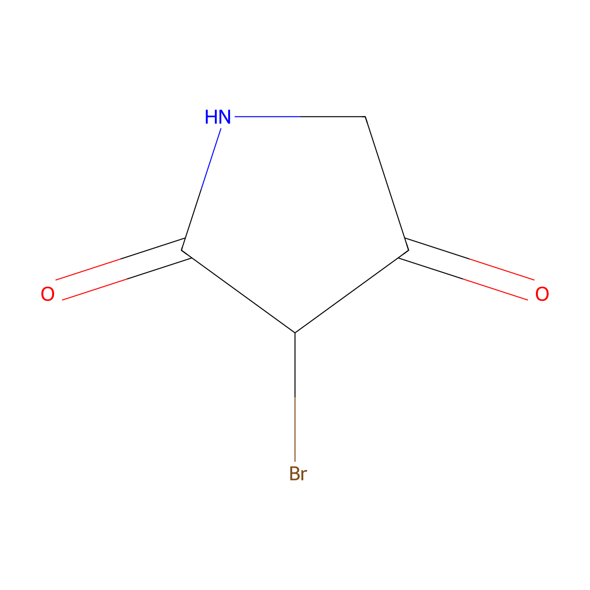 3-Bromopyrrolidine-2,4-dione molecular structure, CAS 2763915-26-8
