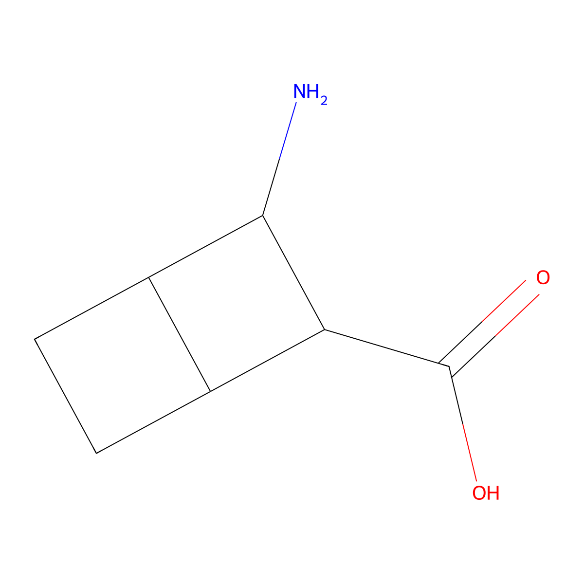 3-Aminobicyclo[2.2.0]hexane-2-carboxylic acid molecular structure, CAS 2763915-35-9