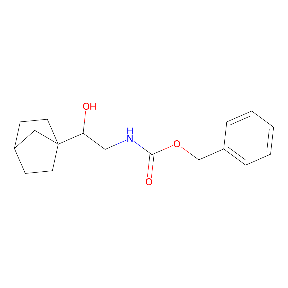 benzyl N-(2-{bicyclo[2.2.1]heptan-1-yl}-2-hydroxyethyl)carbamate molecular structure, CAS 2763915-38-2