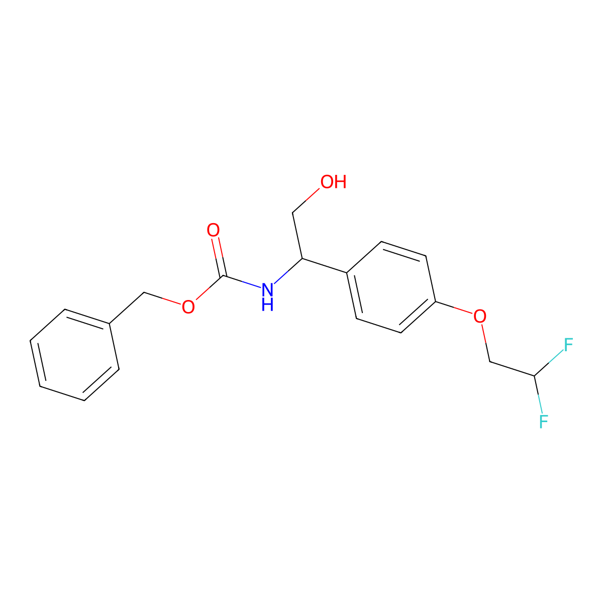 benzyl N-{1-[4-(2,2-difluoroethoxy)phenyl]-2-hydroxyethyl}carbamate molecular structure, CAS 2763919-40-8