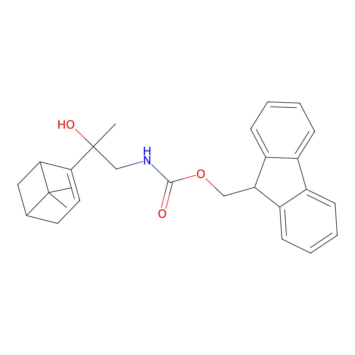 (9H-fluoren-9-yl)methyl N-(2-{6,6-dimethylbicyclo[3.1.1]hept-2-en-2-yl}-2-hydroxypropyl)carbamate molecular structure, CAS 2763920-07-4